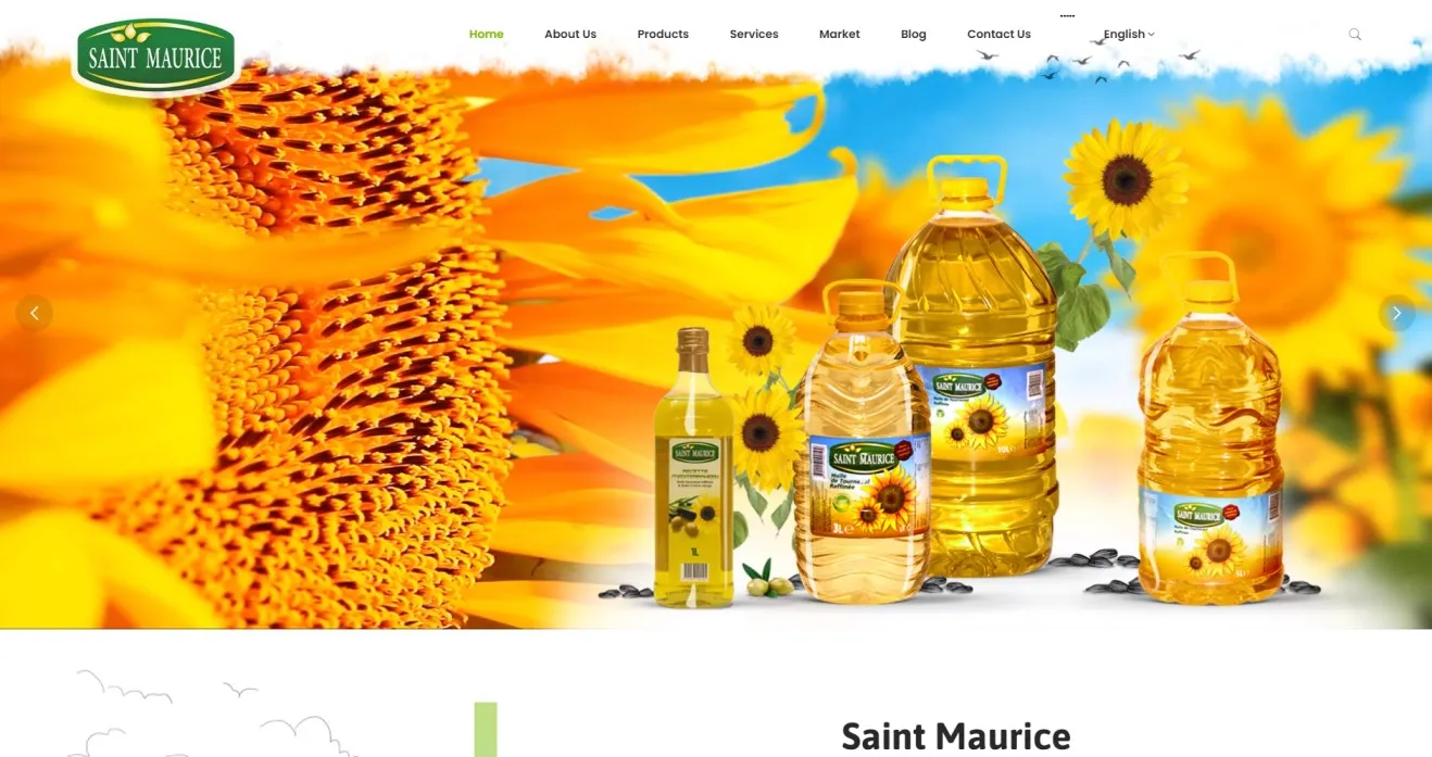 Webdesign für Huiles Saint Maurice